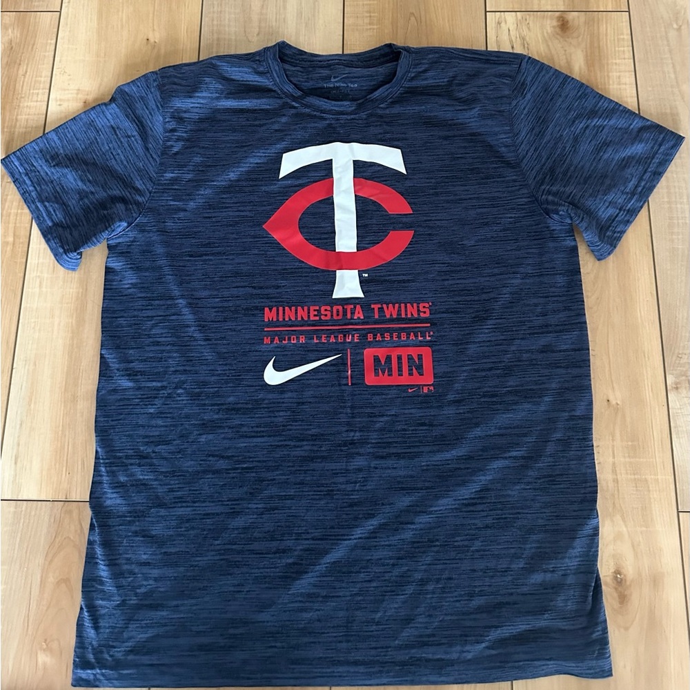 Nike Minnesota Twins Tee with Red and Cream Accents